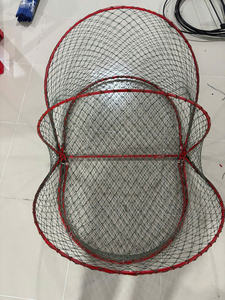 Cage de pêche au homard pliable en acier galvanisé, monofilament PE, haute résistance, double nœud, longue durée, résistante à l'abrasion - Product Image 2