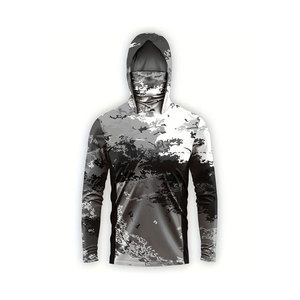 Sweat à capuche de pêche avec logo imprimé UPF50, imperméable, respirant, 100% polyester, personnalisation de la marque, vente en gros, couleurs et tailles personnalisées - Product Image 4