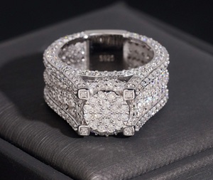 Mens 925 Silver Moissanite <b>Skull</b> <b>Ring</b> Iced Gothic Statement <b>Ring</b> Bold Luxury Biker Fashion Jewellery Gift <b>Ring</b> for Men Style - Product Image 6