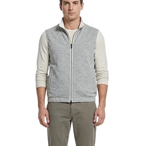 Gilet d'hiver pour homme personnalisé, col rond, décontracté, à capuche, sans manches, en tissu tricoté peigné, imperméable, réversible, écologique, respirant - Product Image 3