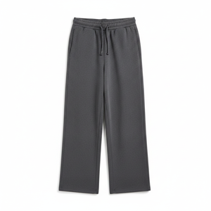 Pantalons de survêtement larges et tendance, couleurs personnalisées, fabrication en coton mélangé, vente en gros - Product Image 5