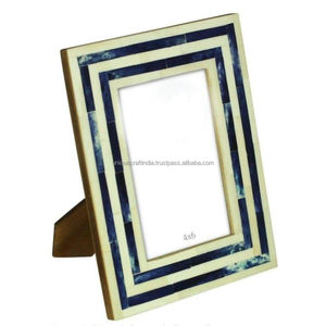 Marco de Fotos Artesanal de Madera y Resina con Incrustaciones de Mármol, Decoración Moderna para el Hogar, Exhibición de Sobremesa, Regalo - Product Image 4