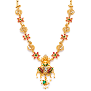 Jewelemarket Heritage Fine Jewelry <b>Set</b> Pota Stone and <b>Pearl</b> Temple Necklace 10575562PGR - Product Image 2