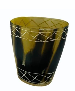 Verre à shot en corne polie et étanche pour l'eau et le vin, fabriqué à la main par FAIZA CRAFT - Cadeau de Noël et de Nouvel An - Product Image 4