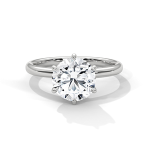 Anillo de Diamantes Cultivados en Laboratorio de Oro de 14K, Anillo de Compromiso de Oro Sólido de 18K para Mujer, Estilo Clásico, Certificado IGI, Anillo de Compromiso, Aniversario - Product Image 4