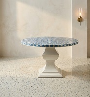 Table basse ronde sur piétement, table centrale décorative en métal, taille et forme personnalisées pour salon, hôtel, café