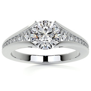 Anillo de Compromiso de Lujo con Diamante Cultivado en Laboratorio, Diseño Catedral, 18k/20k, Certificado IGI, para Mujer, Aniversario, Boda, Fiesta - Product Image 1
