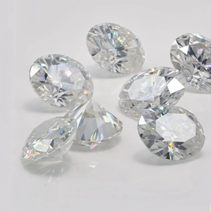 Diamants synthétiques cultivés en laboratoire, certifiés IGI, 1,50 ct/pièce, HPHT CVD, blancs, de forme ovale, qualité VVS, taille excellente, en vrac, pour la fabrication de bagues - Product Image 1