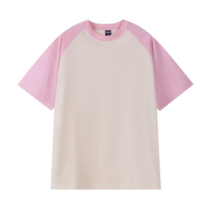 เสื้อยืดแขนสั้นผู้ชาย คอโอ ทรงปกติ ผ้าถักสีพื้น แขนเสื้อแบบแร็กแลน - Product Image 2
