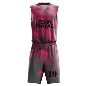 Maillots de basket-ball personnalisés en gros, brodés à l'américaine, respirants et anti-humidité, pour universités - Product Image 3