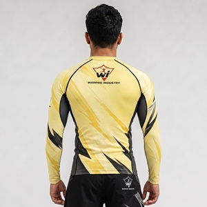 เสื้อแรชการ์ดแขนยาวสำหรับผู้ชาย ผ้าสเตรชป้องกันรังสียูวี เหมาะสำหรับกีฬาทางน้ำและกิจกรรมฟิตเนส - Product Image 5