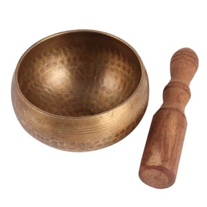 Cuenco tibetano de latón hecho a mano para yoga y meditación – Cuenco de sonido terapéutico tibetano - Product Image 4