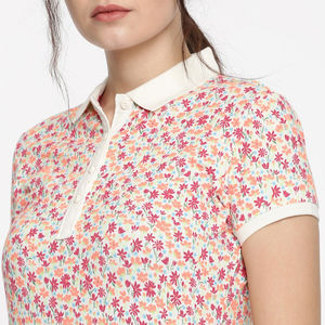 Polo de golf pour femme avec impression sérigraphique de logo personnalisé, polo de haute qualité 100% coton pour femme - Product Image 5