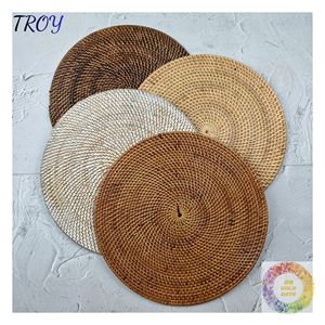 Natural Rattan Table <b>Mats</b> for Thanksgiving <b>Dinner</b> Rustic Harvest Table Settings and Autumn Festival Decorations - Product Image 3