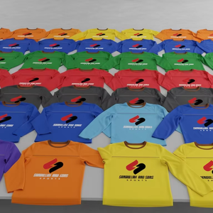 Premium Quality <b>Men</b> Basic Full Sleeve T <b>Shirt</b> Cotton Polyester Lightweight Soft Casual Wear Bulk Wholesale Apparel - Product Image 2