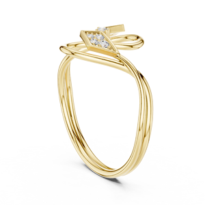 Anillo de Diamante Real Certificado en Oro de 14K, Corte Redondo, Estilo Romántico, Baño de Rodio, Certificado IGI, 0.07ct, Calidad IJ-SI - Product Image 6