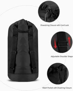 Bolsa de Lavandería Tipo Mochila Más Vendida, 115L, Cesto Grande con Correas para Hombro, Cierre con Cordón, Bolsillo de Malla, Hecho en Fábrica en Vietnam - Product Image 3
