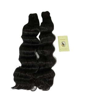 Extensiones de cabello humano 100% brasileño, pelo ondulado de Color Natural, calidad superior, precio al por mayor - Product Image 1