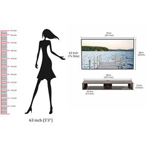 ตู้วางทีวีขนาดใหญ่ Kyvid สำหรับทีวีสูงสุด 42 นิ้ว ดีไซน์สไตล์มินิมอล - Product Image 2