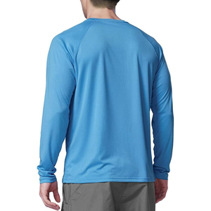 T-shirt personnalisé épais à manches longues pour homme et femme, style décontracté, avec logo brodé à rayures, en 100 % coton, motif lettre - Product Image 2