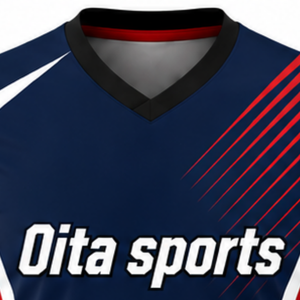 Custom Navy Blue Red White Sublimated Volleyball Jersey Short Sleeve Team Sports Clothing Match Competition Performance Shirt - Product Image 5