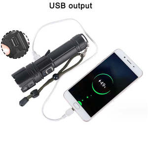 Ultra Bright Tactical <b>Flashlight</b> <b>Rechargeable</b> Battery Long Range Beam IP67 Waterproof for Hunting and Rescue - Product Image 4