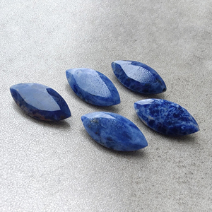 Piedra Preciosa de Sodalita Natural con Corte Facetado Marquise, Piedra Suelta Calibrada para Joyería - Product Image 5