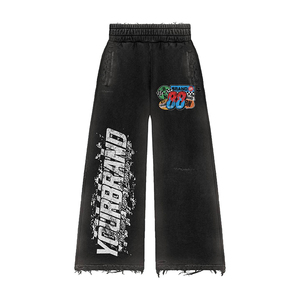Survêtement personnalisé en strass pour femme, style Y2K streetwear, sweat à capuche zippé et pantalon évasé, ensemble jogging deux pièces 100% coton épais - Product Image 3
