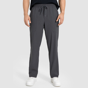 Men Track Pants Premium Athletic Fit Adjustable Drawstring <b>Elastic</b> <b>Waist</b> Lightweight Sportswear <b>Trousers</b> with Side Pockets - Product Image 6