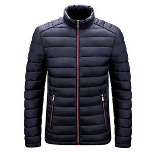 Custom <b>Men's</b> Lightweight Quilted <b>Puffer</b> Jacket Full Zip Warm Winter <b>Coat</b> OEM ODM Wholesale Private Label Manufacturer - Product Image 5