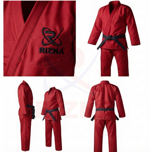 OEM Unisex Karate Uniforms 240g 100% Polyester Lightweight Breathable Windproof Anti-Bacterial Eco-Friendly Durable High - Product Image 5