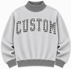 Fabricant professionnel de sweat-shirts à col montant gris pour femmes, avec logo personnalisé, en molleton surdimensionné, respirant, en polyester/coton, pour l'hiver - Product Image 1