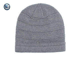 Premium Quality Latest Design Jacquard Hats Wholesale 100% Wool & Cotton Customized Beanie Hats - Product Image 2