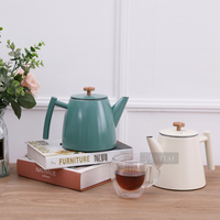 Nouveau design Double couche en acier inoxydable 304 bouilloire à thé chaud SS 304 cafetière bouilloire à thé