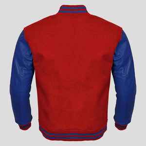 2025 Unisex Custom Logo Stand Collar Varsity <b>Jacket</b> Wholesale Cotton <b>Fleece</b> Baseball Letterman Winter Woven Fabric <b>Jacket</b> - Product Image 4