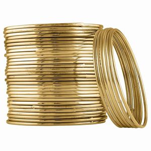 Conjunto de Brazaletes Clásicos con Diseño de Bola de Circonio y Chapado en Oro de 24K, Joyería de Boda para Mujer - Product Image 1