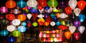 Vietnam Silk <b>Lantern</b> Artisan Fabric Hanging <b>Lantern</b> Light Decor For Wedding Party Event Home Restaurant Decoration Supply - Product Image 3