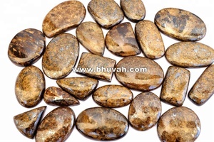 Hermosa PIEDRA DE cabujón curativo natural de piedra preciosa suelta de jaspe de bronzita marrón a precio de fabricación - Product Image 5