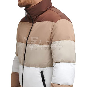 Tenue d'hiver décontractée avec doublure douce et look moderne, veste matelassée pour homme, veste matelassée confortable pour homme - Product Image 5