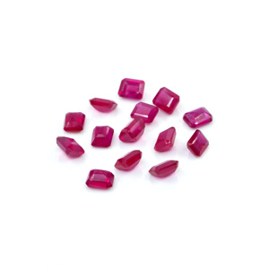 Rubis naturels de Bangkok, octogones calibrés 3x4mm, pierres précieuses de rubis naturelles facettées pour la fabrication de bijoux, prêtes à l'emploi - Product Image 3