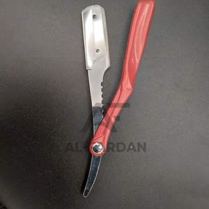 AL-FARDAN Maquinillas de Afeitar Desechables para Hombre, Color Rojo, Mango de Plástico ABS, Cuchilla Única para Barba, Afeitado Profesional - Product Image 3