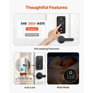 Innovativa Maniglia per Serratura Auto Senza Chiave con Design Ergonomico, Set di Serrature Intelligenti Biometriche Elettroniche con Impronta Digitale - Product Image 5