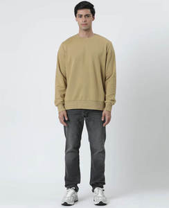 OEM <b>Men</b> Sweatshirt High Quality French Terry 100%Cotton Heavy Weight Puff Print Screen Print Oversize <b>Pullover</b> Breathable Cotton - Product Image 2