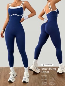 Traje Deportivo Casual de Una Pieza para Mujer |   Elegante Mono de Yoga con Pierna Ancha |   Elástico Ligero y Ecológico - Product Image 1