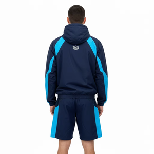 Conjunto de Chaqueta Cortavientos Casual para Hombre, Talla Grande, Chaqueta con Cierre Elegante, Conjuntos de Cortavientos de Poliéster Personalizados al por Mayor - Product Image 2