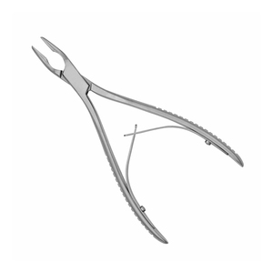 Rongeur à os 1A Mead Rongeur 6,5 pouces à corps arrondi, pointe incurvée robuste, double ressort, instruments chirurgicaux orthopédiques - Product Image 3