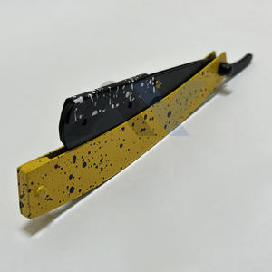 Rasoir à lame pivotante Mamaz Yara, lancement récent, fabrication directe usine, OEM, en acier inoxydable avec revêtement papier, lame droite remplaçable - Product Image 5