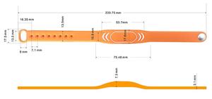 Pulsera de Identificación RFID <span class=keywords><strong>ACM</strong></span> ID IC, Control de Acceso, Silicona, Correa de Muñeca RFID para Gimnasio, Cómoda, 13.56mhz 125khz - Product Image 6