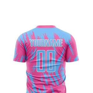 Camiseta de Fútbol Personalizada para Hombre, 100% Poliéster, con Nombre en la Parte Delantera, Servicio OEM para Uniformes de Equipo para Hombres, Mujeres, Jóvenes y Niños, Corte Automatizado - Product Image 3