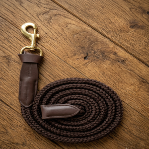 Cuerda de Algodón para Caballos, Color Negro y Marrón, Bordes de Cuero Cosidos, Hebillas Metálicas, Longitud de 70-130 cm, con Embalaje Personalizado - Product Image 6